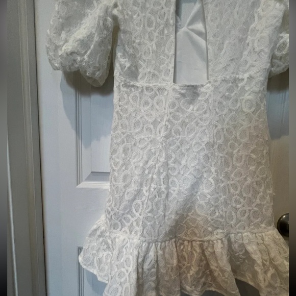 Walter Baker Caroline Puff Sleeve Lace Minidress - Picture 6 of 6